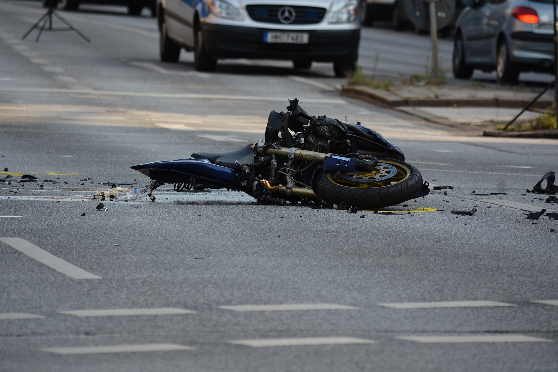 Symbolfoto Motorrad Unfall